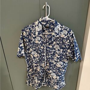 Todd Snyder x Liberty London Floral Navy Blue Men's Shirt